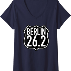 Berlin 26.2 Miles Marathon V-Neck T-Shirt